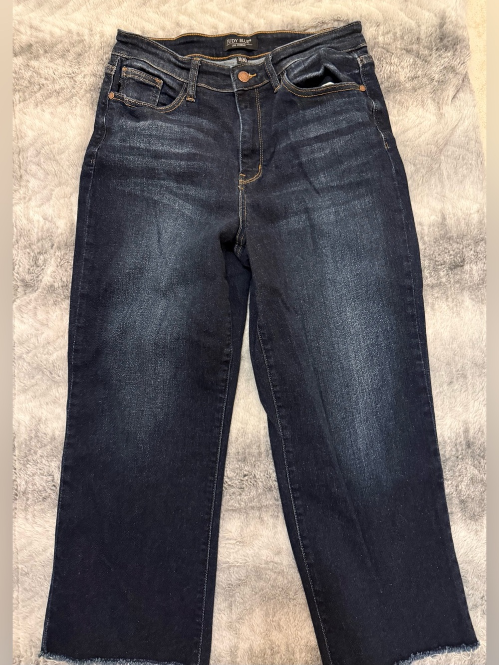 Judy Blue Dark Wash Blue Jeans Wide Leg 11/30